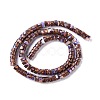 Assembled Synthetic Bronzite and Imperial Jasper Beads Strands G-I318-03A-4