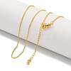 Brass Cable Chain Necklaces for Women NJEW-G084-15G-1