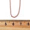 Brass Cable Chain Necklaces X-MAK-P011-01RG-2