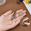 Elephant Brass Synthetic Turquoise Lobster Claw Clasps KK-WH20002-20C-3