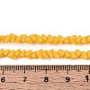 Frosted Opaque Glass Beads Strands GLAA-N017-4mm-22-2
