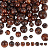 350Pcs 9 Styles Wood Large Hole European Beads WOOD-OC0003-79-1