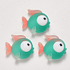 Translucent Frosted Resin Cabochons X-CRES-N022-15-1