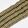 Electroplate Non-magnetic Synthetic Hematite Beads Strands G-Q486-90A-1