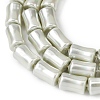 Electroplate Opaque Glass Imitation Pearl Beads Strands EGLA-H113-07D-3