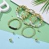 5 Sizes Plating Acrylic Beads PACR-LS0001-01G-6