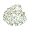 Electroplate Transparent Glass Beads Strands EGLA-E060-01A-FR01-2