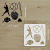 Plastic Reusable Drawing Painting Stencils Templates DIY-WH0172-926-2