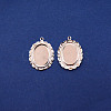 Brass Pendant Cabochon Settings FIND-WH0100-80S-1