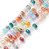 Electroplate Transparent Glass Beads Strands EGLA-H101-03H-1