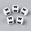Opaque Acrylic Beads SACR-N020-04A-W-1