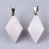 Natural Rose Quartz Double Terminated Pointed Pendants G-S359-093C-1
