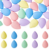 80pcs 4 colors Opaque Spray Painted Acrylic Cabochons ACRP-DC0001-01-1
