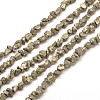 Natural Pyrite Nuggets Beads Strands X-G-I125-85-1