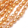 Electroplate Glass Beads Strands EGLA-J013-4X6mm-FM4-2