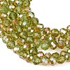 Electroplate Glass Beads Strands EGLA-A034-T4mm-J02-4