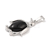 Natural Obsidian Pendants G-A224-02P-04-2