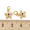 Brass Micro Pave Cubic Zirconia Pendants KK-G490-28A-G-3