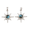 Brass Micro Pave Cubic Zirconia Pendants KK-C037-05P-1