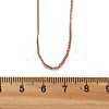 Brass Curb Chains Necklaces for Women NJEW-D302-18RG-4