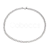 Non-Tarnish Men's 304 Stainless Steel Cuban Link Chain Necklaces NJEW-JN03170-01-3