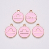 Alloy Enamel Pendants LS-X-ENAM-S124-01B-09K-2