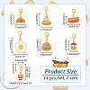 Food Theme Pendant Stitch Markers HJEW-AB00376-2