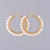 304 Stainless Steel Hoop Earrings EJEW-JE03836-2