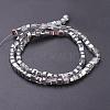 Electroplate Glass Beads Strands EGLA-D018-4x4mm-19-2
