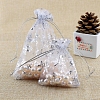 Christmas Printed Organza Drawstring Bags XMAS-PW0001-233C-02-1