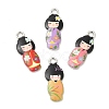 Alloy Enamel Pendants FIND-C037-17P-1