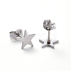 Tarnish Resistant 304 Stainless Steel Stud Earrings EJEW-H368-34A-P-2