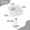 8Pcs Round Glass Bottle for Bead Containers BOTT-FS0001-03-4
