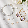 40Pcs 2 Colors Brass Beads KK-BBC0007-64-4