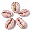 Spray Painted Natural Cowrie Shell Beads SSHEL-R047-03-A09-2