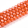Electroplate Glass Beads Strands EGLA-A034-P8mm-A29-1
