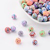 8mm Handmade Polymer Clay Beads FM198Y-2