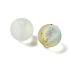 Frosted Transparent Acrylic Beads OACR-F013-12H-2