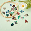 22Pcs 11 Style Cellulose Acetate(Resin) Pendants KY-BT0001-04-4