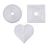 Carbon Steel Cutting Dies Stencils Sets DIY-PH0010-04-1