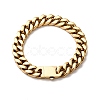 304 Stainless Steel Cuban Link Chain Bracelets for Unisex BJEW-K283-01C-G-4