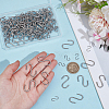160Pcs 2 Styles 304 Stainless Steel S Hook Findings STAS-PH0006-70-3