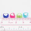 Transparent Heart Acrylic Beads X-TACR-S117-M-4