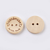 Wooden Buttons BUTT-K007-08B-3