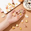 24Pcs 12 Styles Opaque Resin Pendants CRES-YW0001-34-4