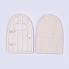 Wooden Fairy Door Decoration WOOD-WH0017-02C-1
