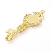 Alloy Pendant Cabochon & Rhinestone Settings PALLOY-E577-33G-2