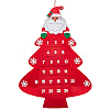 Christmas Tree Felt Fabric Pendant Decorations with Advent Calendar DIY-WH0032-26-1