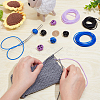 6Pcs 3 Colors Oval 2-Hole Plastic POM Cord Locks FIND-OC0003-23A-3