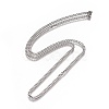 Non-Tarnish Men's Cuban Link Chain Necklaces NJEW-L172-01A-2
